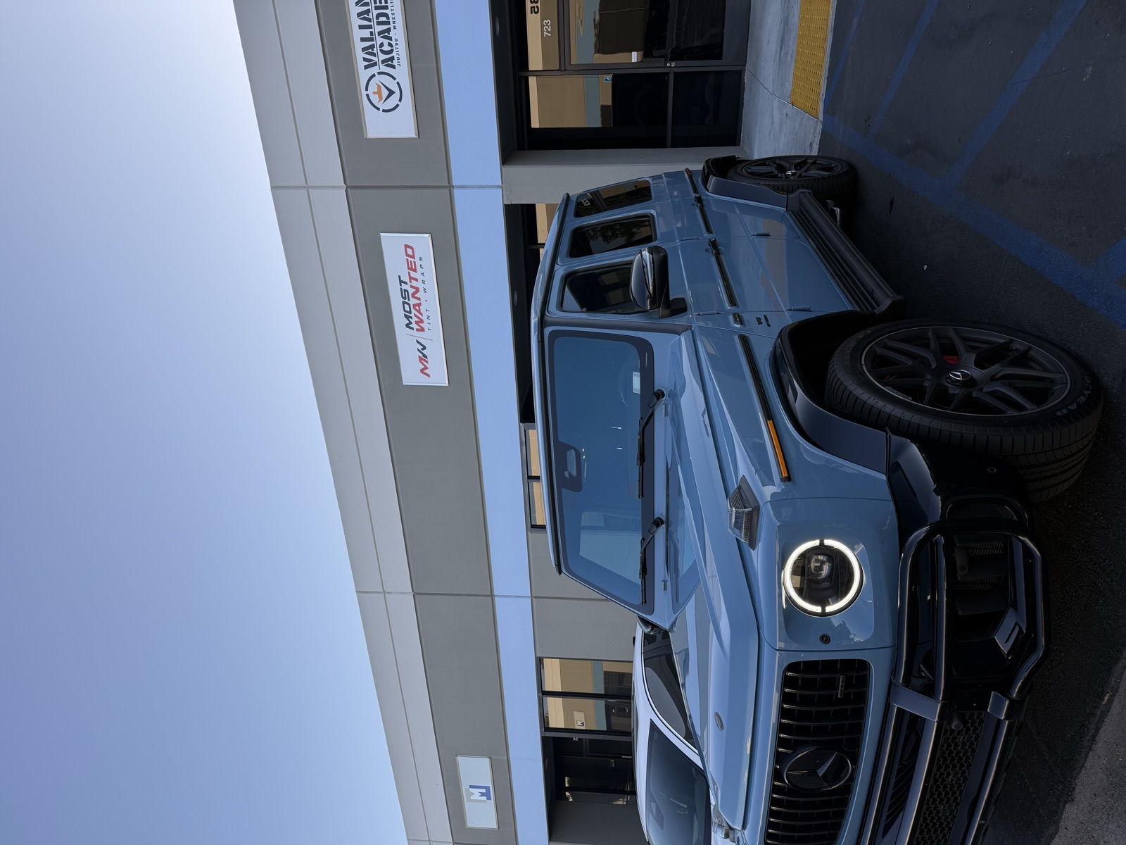 Mercedes-AMG G63 parked in front of Most Wanted Tint and Wraps